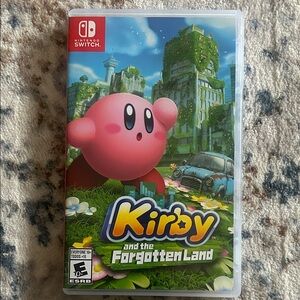 Nintendo Switch Kirby and the Forgotten Land - Vibrant Pink and Green Adventure